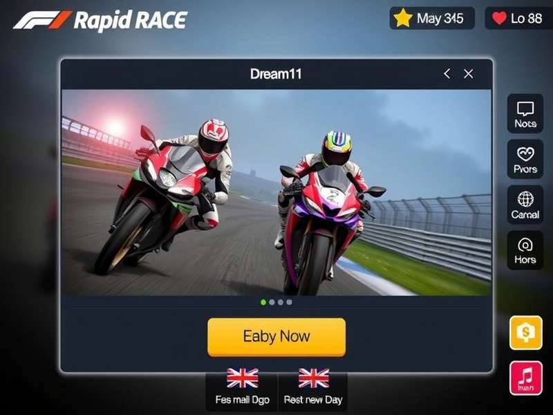 F1 Dream11 Rapid Race Gameplay Screenshot